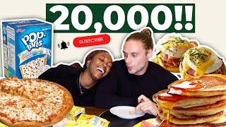 Couples 20,000 Calorie Challenge - We Attempt An Epic Cheat Day - Couple Vs Food | AllThingsTee&C