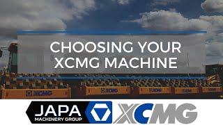 Choosing Your XCMG Machine from JAPA Machinery Group | Heavy Equipment Rentals & Sales