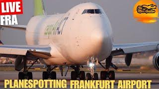 Live Sunset Planespotting Frankfurt Airport: Abendshow Startbahn West 