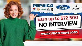 PEPSI Is Hiring! $72,500/year  Entry Level Remote work From Home jobs