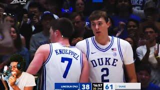 COOPER FLAGG DEBUT! Duke vs. Lincoln Highlights REACTION!