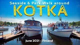 Seaside & Park Walk in Kotka, June 2021, Finland [4K]