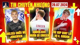 TIN CHUYỂN NHƯỢNG 28/7: ANDERLECHT MUỐN CÓ ERIKSEN, LIVERPOOL QUAY LẠI THƯƠNG VỤ ANTHONY GORDON