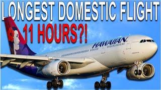 USA's LONGEST Domestic Flight in Hawaiian Airlines BUSINESS CLASS