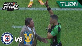 ¡El show del Piojo! Miguel se va expulsado | Cruz Azul 0-1 Tigres | Grita México C22 - 4tos | TUDN