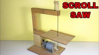 How to make SCROLL SAW machine at home