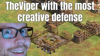 TheViper with the most creative defense | AoE2 Highlight