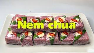 Nem chua, lên men từ thịt chín