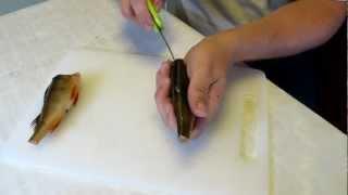 How to skin a perch with Eka Patended Multiblade