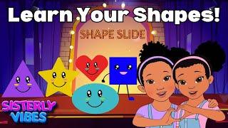 Shape Party!  Fun Kids Song to Learn Shapes with Sisterly Vibes! 🟦