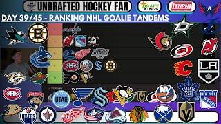 Day 39/45 - NHL Goalie Tandem Tier List; Swayman, Hellebuyck, Demko, Oettinger, Daccord are where??