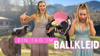 ein Tag im STALL mit BALLKLEID