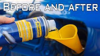 Used Rheinol injector and carburate cleaner, Unexpected Result, Does Fuel Injector Cleaner works