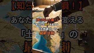 【知らないと損！】あなたの運命を変える「土地選び」の最終法則【 雑学 予知 ミステリー スピリチュアル 予知能力 】