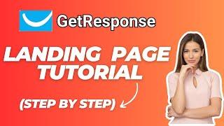 GetResponse Landing Page Tutorial for Beginners (2024)