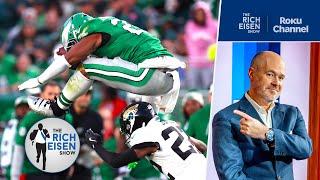 We Still Can't Believe Saquon Barkley’s Eye-Popping Backwards Hurdle!!! | The Rich Eisen Show