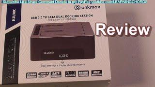 HARD DRIVE CLONE BACKUP ENCLOSURE HDD SSD by Ankmax REVIEW