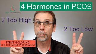 4 Hormones in PCOS 2 Too High 2 Too Low