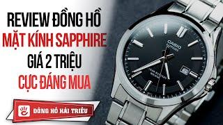 Trên tay Đồng Hồ Casio Mặt Kính Saphhire Pin Trâu 10 Năm | CASIO MTS-100D-1AVDF