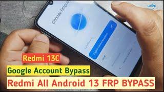 Xiaomi Redmi All Android 13 Frp Bypass | Redmi 13c Google Account Bypass by Waqas Mobile