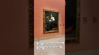 Discovering Caravaggio techniques at the Thyssen Bornemisza. #oldmasters #painting #caravaggio