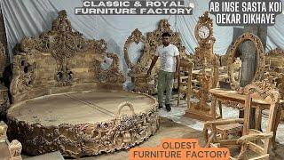 Teakwood and Sheesham Wood Carving Furniture From Factory at Very Cheap Price in Furniture Market