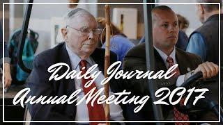 2017 Daily Journal Annual Meeting with Charlie Munger