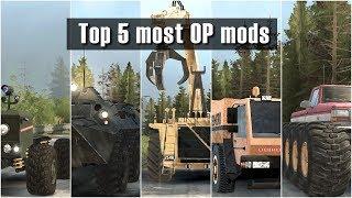 Spintires Mudrunner Top 5 crazy Over Powered mods