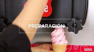 Máquina para hacer helado suave y de yogurt - Preparación del helado suave y de yogurt Gelice