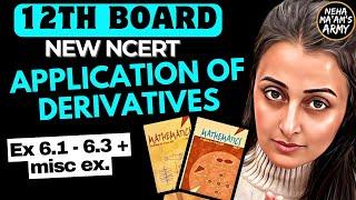 APPLICATION OF DERIVATIVES NCERT Solutions by NEHA AGRAWAL | Mathematically Inclined | 12th MATH