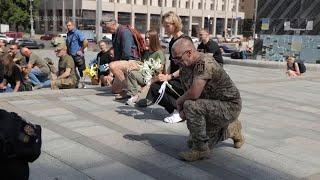 Funeral for volunteer British combat medic Peter Fouche held in Kyiv following death in east Ukraine