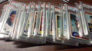 The all PSA graded 8 baseball rookies in the Card Pyle...