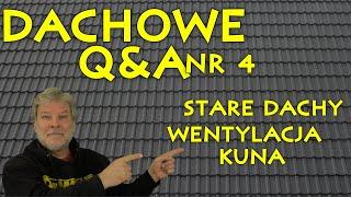 DACHOWE Q&A nr 4. O wentylacji, o starych dachach i o kunach.