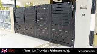 An Yu Aluminium Trackless Folding Autogate | Au Yu Smart Gate