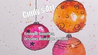 Cindy's Art: Recommended Watercolor Supplies, Lessons Available & More