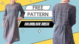 Milou Dress Sew Along // FREE Colorblock Pattern by Fabric-Store.com