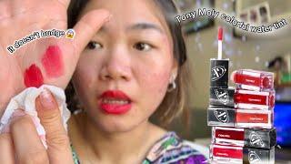 THE BEST TINT EVER!! Tony Moly Colorful Water lip tint Review & Wear test