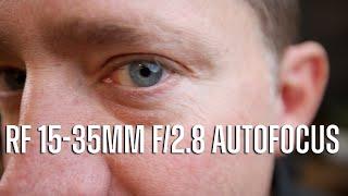 Canon RF 15-35mm autofocus test