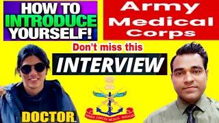 Army Medical corps interview | AMC Doctor Interview | Armed medical forces interview | PD Classes