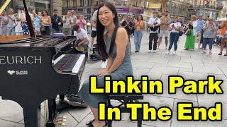 Rockin' Piano Cover: In The End By Linkin Park On Street Piano