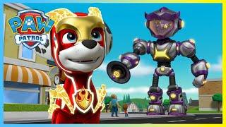 Mighty Pups defeat Super Villains with the Mighty Twins - PAW Patrol - Cartoons for Kids Compilation