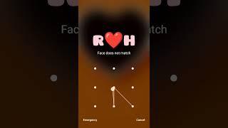 R love H pattern lock ️ || RH Phone lock || Love status #status