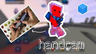 MCPE Handcam Cubecraft Skywars uncut gameplay (mobile)