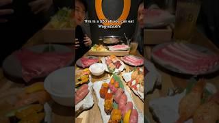 ALL YOU CAN EAT SUSHI&WAGYU!! Definitely a must try if you’re in Osaka, Japan