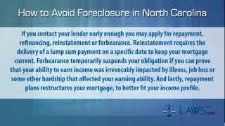 How to stop foreclosure in North Carolina