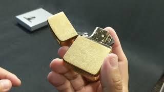 Zippo Lighter - Brushed Brass Vintage 1941 Replica #1941B