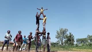 Acrobatics circus tricks young small kids