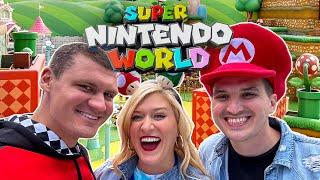 Geeking Out In The NEW Super Nintendo World: Universal Studios Hollywood | Mario Kart,Toadstool Cafe