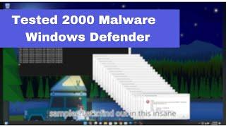 Windows defender vs 2000+ Malware | Can FREE Antivirus REALLY Protect You from 2000 Malware Scripts?