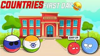 [COUNTRIES FIRST DAY OF SCHOOL]In Nutshell || [FUNNY] #countryballs#geography #mapping